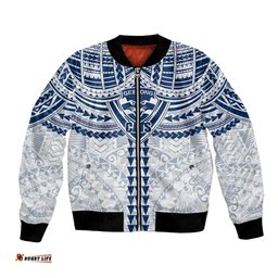 Personalized Geelong Cats Bomber Jacket Polynesian Tribal Pattern Heritage Football TS04