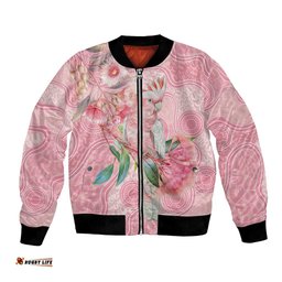 Personalized Pink Galah Fight for Hope and Healing Bomber Jacket Australias Breast Cancer Awareness LT9