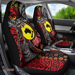 Aotearoa and Australia Toitu Te Tiriti Car Seat Cover Honour the Treaty - Stand Together Stand Stronger LT03
