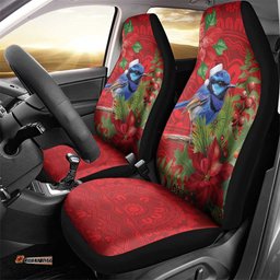 Aussie Superb Fairywren Bird Car Seat Cover Aboriginal Inspired Christmas LT9