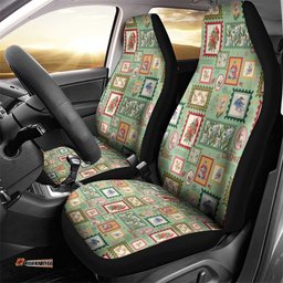 Aussie Birds Christmas La La Land Car Seat Cover Green Vintage Stamp Edition LT9