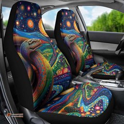 Aboriginal Dreamtime Rainbow Serpent Car Seat Cover LT9