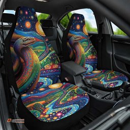 Aboriginal Dreamtime Rainbow Serpent Car Seat Cover LT9