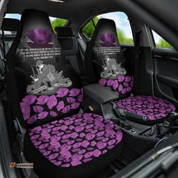 ANZAC Day Remembrance Car Seat Cover Purple Poppy We Will Remember Them LT9