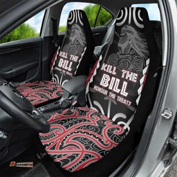 Aotearoa Waitangi Day Car Seat Cover Maori Warrior Tribal Tattoo LT05