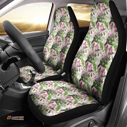 Aussie Pink Cockatoo Flowers Seamless Pattern Car Seat Cover LT9