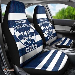 AFL Cats Football Custom Car Seat Cover Geelong Proud Indigenous Art LT14
