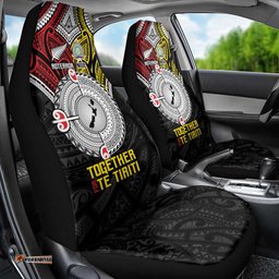 Aotearoa and Niue Mo Te Tiriti Car Seat Cover New Zealand Honour The Treaty Ake!Ake!Ake! LT9