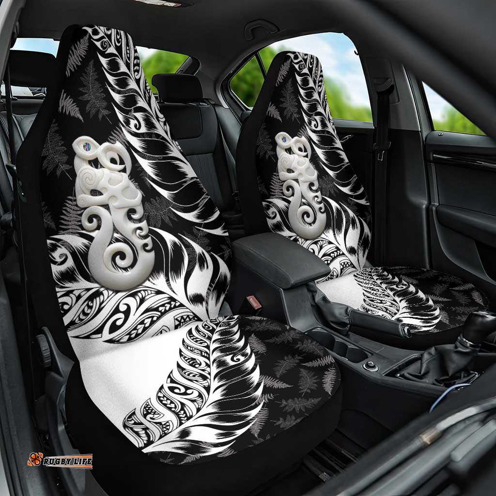 Aotearoa Manaia NZ Maori Silver Fern Car Seat Cover LT14