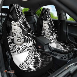 Aotearoa Manaia NZ Maori Silver Fern Car Seat Cover LT14