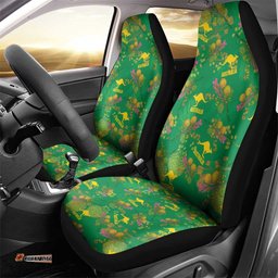 Australia Billy Buttons Car Seat Cover Aussie Pycnosorus Kangaroo Seamless Style LT14