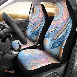 Aussie NAIDOC Week Pastel Car Seat Cover Dreaming Whales LT7