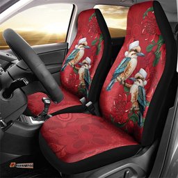 Aussie Kokaburra Waratah Christmas Car Seat Cover Aboriginal Dots Painting LT9