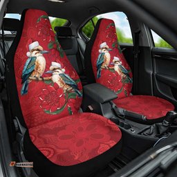 Aussie Kokaburra Waratah Christmas Car Seat Cover Aboriginal Dots Painting LT9