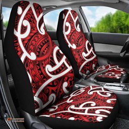 Aotearoa Maori Kowhaiwhai Car Seat Cover Whero Puhoro and Patiki LT9