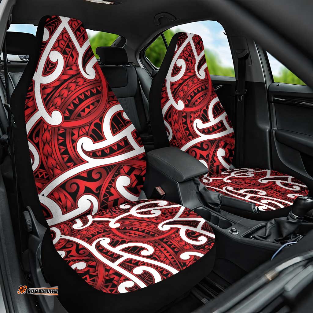 Aotearoa Maori Kowhaiwhai Car Seat Cover Whero Puhoro and Patiki LT9