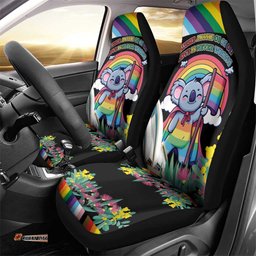Aussia Pride Month Rainbow Koala Car Seat Cover LT9