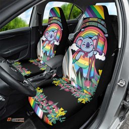Aussia Pride Month Rainbow Koala Car Seat Cover LT9