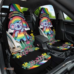 Aussia Pride Month Rainbow Koala Car Seat Cover LT9