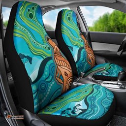 Aussie Aurora Borealis Aboriginal Art Car Seat Cover LT7