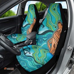 Aussie Aurora Borealis Aboriginal Art Car Seat Cover LT7