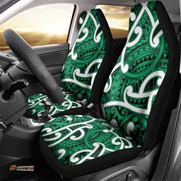 Aotearoa Maori Kowhaiwhai Car Seat Cover Kakariki Puhoro and Patiki LT9