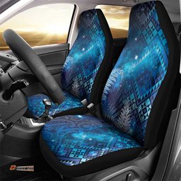 Aotearoa Taniko Matariki Car Seat Cover Cosmic Blue LT7