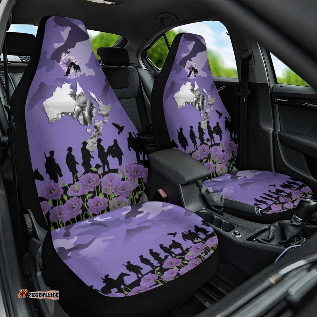 ANZAC Day Car Seat Cover Lest We Forget the Animals Too LT19