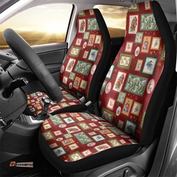 Aussie Birds Christmas La La Land Car Seat Cover Red Vintage Stamp Edition LT9