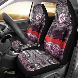 ANZAC Day Manly Warringah Sea Eagles Car Seat Cover Military Memorial Aboriginal Indigenous Art TS04