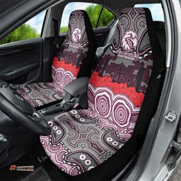 ANZAC Day Manly Warringah Sea Eagles Car Seat Cover Military Memorial Aboriginal Indigenous Art TS04