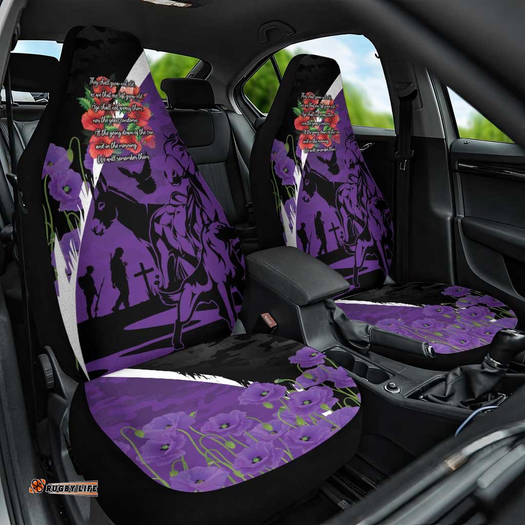 Australia ANZAC Day Car Seat Cover Animals of War - Lest We Forget LT7