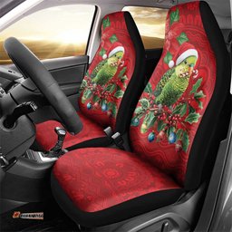 Aussie Green Budgerigar Car Seat Cover Aboriginal Inspired Christmas LT9