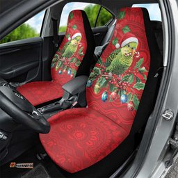 Aussie Green Budgerigar Car Seat Cover Aboriginal Inspired Christmas LT9