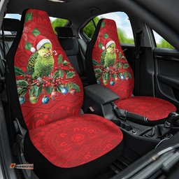 Aussie Green Budgerigar Car Seat Cover Aboriginal Inspired Christmas LT9