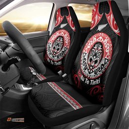 Aotearoa Toitu Te Tiriti Car Seat Cover Haka Tiki Honour The Treaty LT14