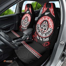Aotearoa Toitu Te Tiriti Car Seat Cover Haka Tiki Honour The Treaty LT14
