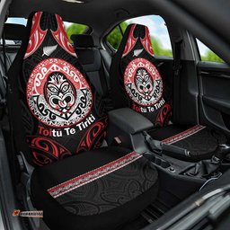Aotearoa Toitu Te Tiriti Car Seat Cover Haka Tiki Honour The Treaty LT14