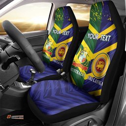 Custom Sri Lanka And Australia Cricket Car Seat Cover 2025 The Lions Baggy Greens Together LT14