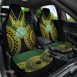 Avaiki Cook Islands Rugby Car Seat Cover Kuki Airani Tatau Black LT14
