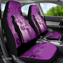 Australia Animals ANZAC Day Car Seat Cover Lest We Forget The Animals Too Purple Poppy LT14