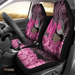 Australia Indigenous Car Seat Cover Breast Cancer Pink Robin Bottlebrush Aboriginal Art LT14