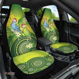 Budgerigar Australia Christmas Car Seat Cover Budgies Golden Wattle Aboriginal Green LT14