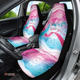 Australia Hereditary Cancer Awareness Car Seat Cover Never Give Up LT05