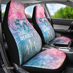 Australia NAIDOC Week 2026 50 Years Deadly Car Seat Cover Celestial Glows LT7