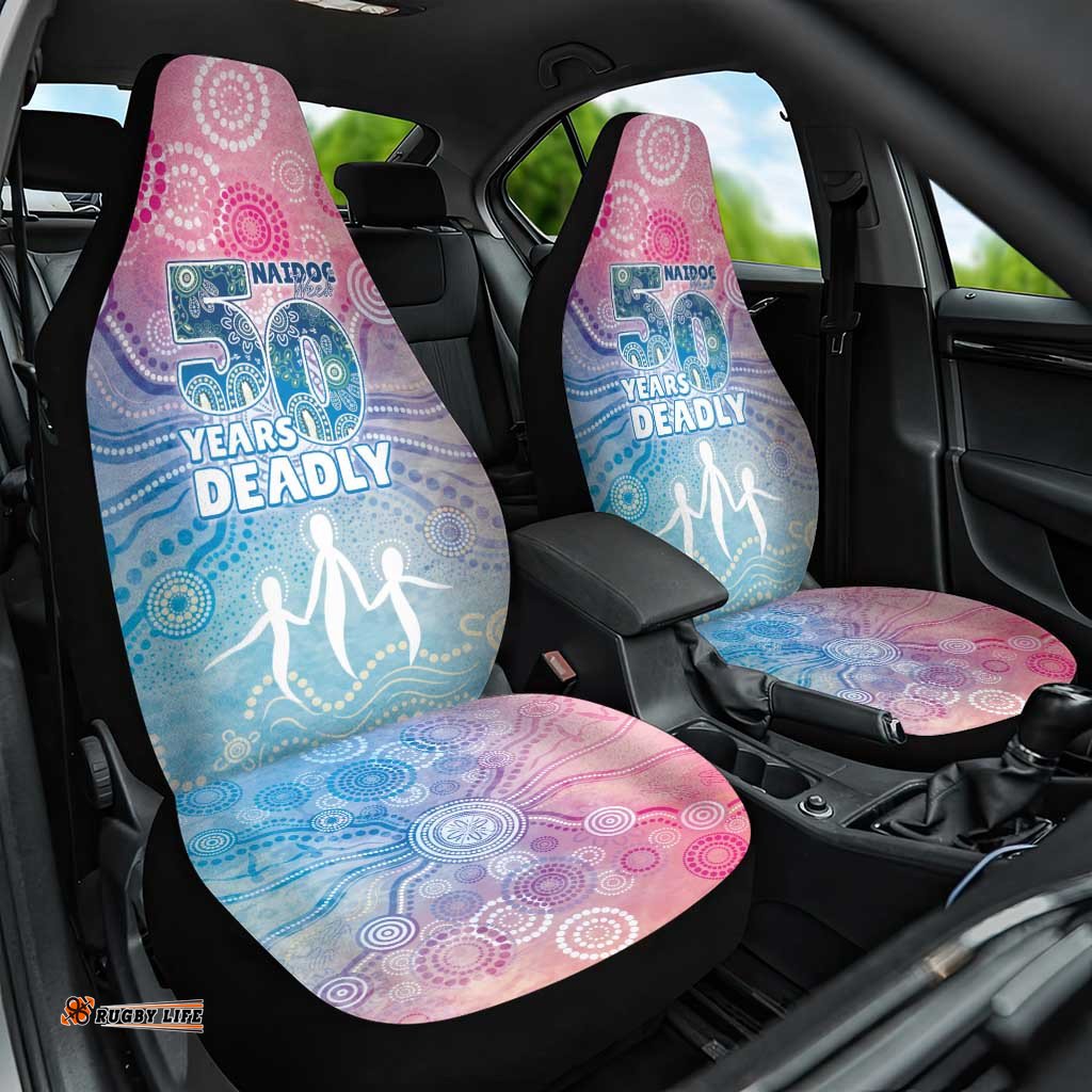 Australia NAIDOC Week 2026 50 Years Deadly Car Seat Cover Celestial Glows LT7
