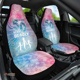 Australia NAIDOC Week 2026 50 Years Deadly Car Seat Cover Celestial Glows LT7