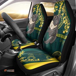 Australia Day Car Seat Cover Koala Aboriginal Art LT7