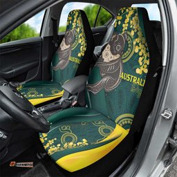 Australia Day Car Seat Cover Koala Aboriginal Art LT7