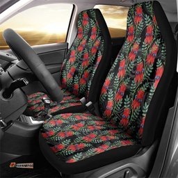 Australia Sturt's Desert Pea Car Seat Cover Aussie Native Flowers Indigenous Art LT14
